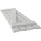 Ekena Millwork Americraft 4-Board (2 Batten) Wood Spaced Board-n-Batten Shutters w/ Z-Bar, ARW102SB415X77STH, PR ARW102SB415X77STH - alternate 2